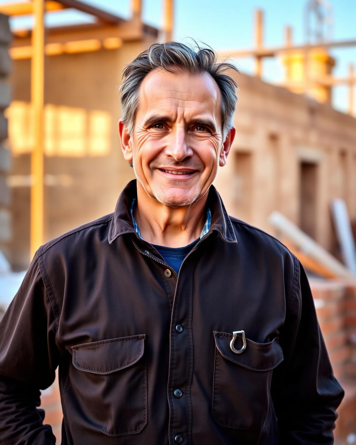Retrato de Javier Muro, jefe de obra fundador de MURO Albañilería